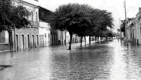 Enchente de 1974. Centro Histórico de Aracati-CE.